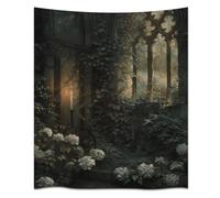 Wall Hanging Gothic Candlelight Garden Tapestry