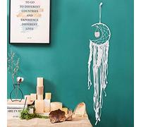 Wall Hanging Hand Woven Owl Dreamcatcher, Wall Hanging Dreamcatcher Dreamcatcher Pendant for Home Room Garden Art Decor Handmade Woven Tapestry Decoration Ornament