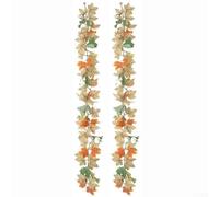 Wall Hanging Maple Leaf Decoration with Artificial Autumn Simulation for Seasonal Indoor Use Providing For Cozy Atmosphere and Long Lasting Materials (36-017)