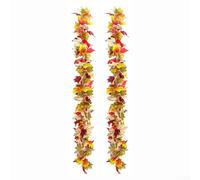 Wall Hanging Maple Leaf Decoration with Artificial Autumn Simulation for Seasonal Indoor Use Providing For Cozy Atmosphere and Long Lasting Materials (36-104)
