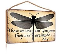 Wall Hanging Signs Those We Love Don't Fade Away, They Are Inside Our Hearts. Funny Bathroom Signs Indie Room Decor(23X35CM)