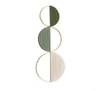 Wall Hanging Tapestry, 3-Pack Bohemian Handwoven Cotton Round Decor, Modern Geometric Art for Living Room Bedroom Balcony(A)
