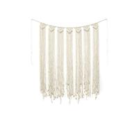 Wall Hanging Tapestry off white Wall Hanging Decoration Hanging Wall Decor Handmade Wall Tapestry Art Decor for Nursery Bedroom Living Room Home Christmas Decor(110 * 100cm)