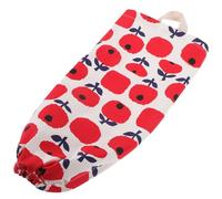 Wall Hanging Trash Bag Holder Fabric Cylinder with Lanyard | Hand Washable Design, Cute Fruit Style, for Shopping Bags, Paper Towels, Closet, Rv or Camper Use