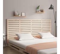 Wall Headboard 166x3x91.5 cm Brown Solid Pinewood Finish for Bedroom Decor