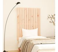 Wall Headboard 82.5x3x110 cm Solid Wood Pine Berkfield Home Brown One Size