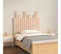 Wall Headboard 82.5x3x80 cm Solid Wood Pine Berkfield Home Brown One Size