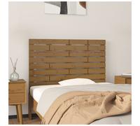Wall headboard honey brown solid pinewood 166x3x63 cm rustic wall-mounted extra