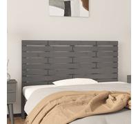 Wall Headboard Solid Pine Wood Grey 126x63 cm Wall-Mounted Rustic Finish Panels