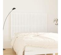 Wall Headboard White 159.5x3x110 cm Solid Wood Pine Berkfield Home White One Size