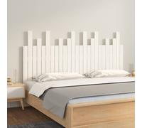 Wall Headboard White 159.5x3x80 cm Solid Wood Pine Berkfield Home White One Size