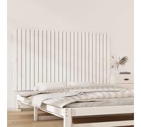 Wall Headboard White 159.5x3x90 cm Solid Wood Pine Berkfield Home White One Size
