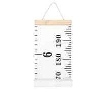 Wall Height Meter for Children, Movable Height Measuring Table for Children's Room - With Adjustable Marking Slides, Retaining Strap & Reusable for Family, Nursery and Decoration