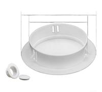 Wall Hole Cover, 34mm-170mm, Decorative Cap for AC Pipe, Snap-on PP Insert, Wear Resistance, Home and Commercial Use(AB)