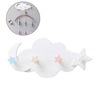 Wall Hooks, Clouds Self-Adhesive Hooks for Wall and Wallpaper Children's Room Shelf Wall Shelf Children's Coat Rack Self-Adhesive Hooks No Drilling