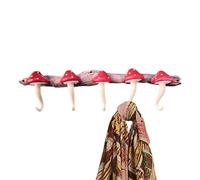 Wall Hooks for Mounting - Mushroom Shaped Organizers, Adhesive Solutions for Hanging, Effortless & Toolless Assemblies | Delightful Decorative Landscapes, Bathroom Aisles 'Map