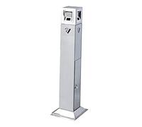 Wall-hung ashtray, Standing Ashtray Outdoor Stainless Steel Floor Cigarettes Ashtrays Modern Windproof Receptacle Vertical Cigarette Butt Post for Garden Pub Club Bin