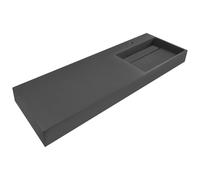 Wall Hung Basin CUSCO 1500 x 480 mm Mineral Cast Black
