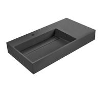 Wall Hung Basin CUSCO Black 900 x 480 mm Mineral Cast