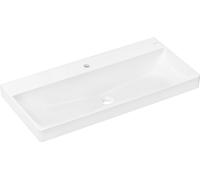 Wall Hung Basin Hansgrohe Xelu Q Without overflow, Rectangular, 1 hole 1000x80x480mm White 60321450