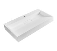 Wall Hung Basin QUENKO 800 x 460 mm Mineral Cast White