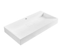 Wall Hung Basin QUENKO 900 x 460 mm Mineral Cast White