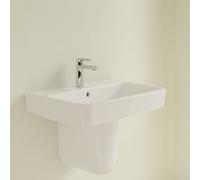 Wall Hung Basin Villeroy and Boch O.novo 1 hole, With overflow, Unpolished 650mm Alpine White CeramicPlus AntiBac