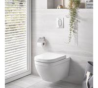 Wall Hung Rimless Short Projection Toilet with Soft Close Seat - Grohe 39693000