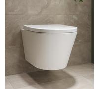 Wall Hung Rimless Short Projection Toilet with Soft Close Seat Newport