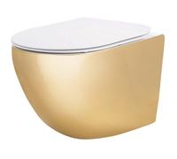 Wall-Hung Toilet Bowl Rea Rea-C6808 Gold Ceramic