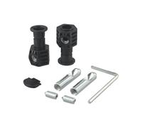 Wall Hung Toilet Fixing Bolts Kit Zinc Plated Metal Fasteners for Secure Wall Mounting, Easy Installation Black