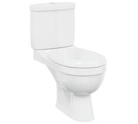 vidaXL Wall Hung Toilet With Cistern White Bathroom Soft Close Seat Bidet