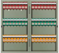 Wall Key Cabinet Key Storage Box Large Key Orga for Home Lockable Key Holder Grey 26.5x5.2x49cmSecure and Stylish Key Management Solution