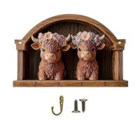 Wall Key Holder, Rustic Wardrobe Room Decoration, Decorative Hooks for the Wall, for Sunglasses, Hallway, Doorway, Bathroom, Entrance, Living Room, Office, Home, Door, Garage