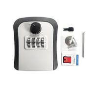 WALL KEY LOCK BOX - Easy to secure safe, secure outdoor key storage, safe and weather resistant accessories to keys; Wall mounted key lock box for outdoor storage with combination numbers