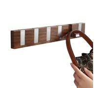 Wall Keyring, Piano Keyboard Design Coat Rack with Wood Grain, Decorative Organizer Without Drilling for , Dorm, Laundry Room, Entrance, Bathroom, Kitchen