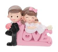 Wall lamp 2 Pcs Wedding Ornaments Birthday Him Her Valentine Bracelets Mini Signs Angel Doll for Christmas Sequin Congratulation Card for Birthday Card Gold Figurines Envelopes Bf Resin Bracket Light