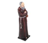 Wall lamp 2pcs Religious Priest Ornaments Temple Monkey Statue Monks Gold Statue Decor Wizard Costume Figurines Decoration Robe Roman Statues Medieval Desk Statue Monkey Ornament Black Resin Bracket