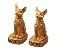 Wall lamp 2sets Egyptian Cat Ornament Cats Cat Ornaments for The Garden Figurine Laughing Cat Figures Statue Cat Cake Toppers Cat Statue Cute Shark Cat Figure Home Decor Golden 2pcs*2 Bracket Light