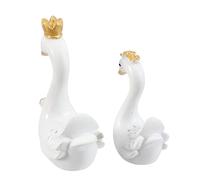 Wall lamp 6 Pcs Swan Ornaments Miniture Decoration Swan Figurine Water Table Toys Dinner Table Decor Red Accessories Goose Ornaments for The Home White Swan Swans Swan Toy Resin Wedding Bracket Light