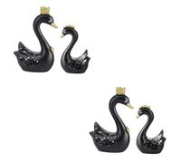 Wall lamp 6 Pcs Swan Ornaments Miniture Decoration Swan Figurine Water Table Toys Dinner Table Decor Red Accessories Goose Ornaments for The Home White Swan Swans Swan Toy Resin Wedding Bracket Light