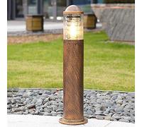 Wall Lamp 80Cm Lawn Column Post Lights Terrace Pillar Lamps Rustic Bronze Cylinder Patio Landscape Street Lights Path Road Lamps Outdoor Rainproof E27 Stigma Bollard Light Rural