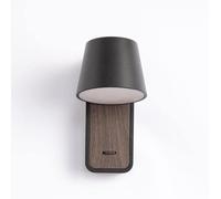 Wall Lamp, Bedside Reading Wall Lamp, Led, 7W, 180 ° Rotatable, Dressing Room, Bedroom, Living Room Corridor, Villa Terrace, Garden Balcony./Black/Warm White Light/Black/Warm White
