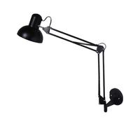 Wall Lamp Black Industrial Swing Arm Wall Light Adjustable Long Arm Wall Sconces Lamp Iron Double-arms Folding Architect Work Wall Mount Lighting For Bedroom Reading Living Room Office Hallway