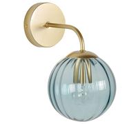 Beliani Wall Lamp Boomi Metal Blue, Blue