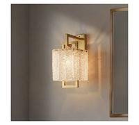 Wall lamp, Copper Wall Lamp Crystal - LED Lantern Sconce Light Golden Background Light Compatible with Living Dining Room Bedroom Stairs,Chandelier Ceiling Light Fixture