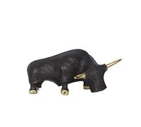Wall lamp Decorative Ornaments, Vintage Metal Brass Cow Statue Animal Sculpture Home Office School Desk Decorative Ornament Toy Sculpture Crafts Office Decoration(B,20x17.5cm) Bracket Light