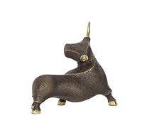 Wall lamp Decorative Ornaments, Vintage Metal Brass Cow Statue Animal Sculpture Home Office School Desk Decorative Ornament Toy Sculpture Crafts Office Decoration(B,20x17.5cm) Bracket Light