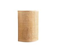 Wall Lamp E27, Creative Indoor Light with Hand Braided Rattan for Bedroom, Kitchen, Dining Room, Living Room Decoration