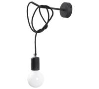 Wall Lamp Fabric, Steel Edison Loft Design E27 for Practical Everyday Use